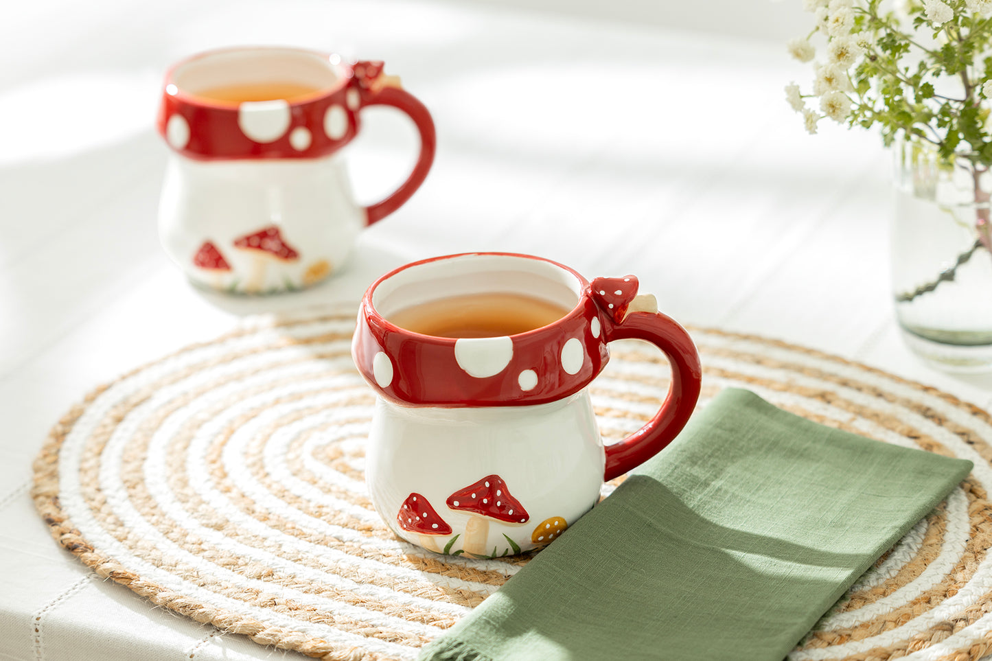 Fairytale Red Mushroom 14oz Mug - CLEARANCE