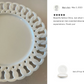 White Heirloom Fine Porcelain Dessert/Dinner Plate