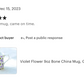 Violet Flower Bone China Mug