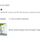 White Gold Scallop Fine Porcelain Teapot