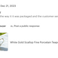 White Gold Scallop Fine Porcelain Teapot