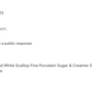 Pink and White Scallop Fine Porcelain Sugar & Creamer Set