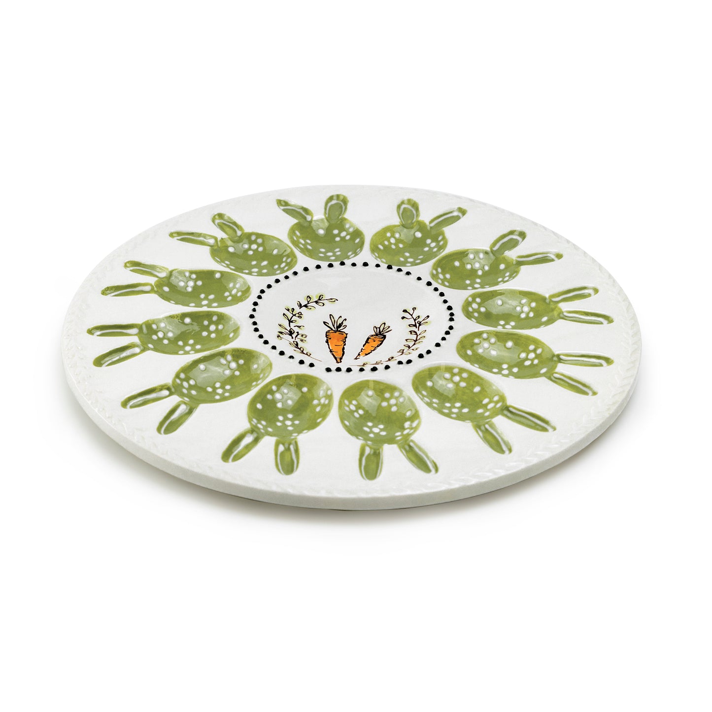 Carrot Bunny Garden 12 Count Egg Platter