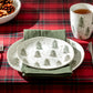 Potter's Studio Snowy Pine Trees Organic Shape Dessert / Dinner Plate