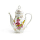 Grace Teaware Spring Flowers with Bird Fine Porcelain Children's Teapot