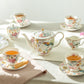 Spring Flowers with Hummingbird Fine Porcelain Tea Set