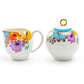 Grace Teaware Meadow Joy Fine Porcelain Sugar & Creamer Set