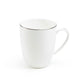Silver Rim Blanc Bone China Mug