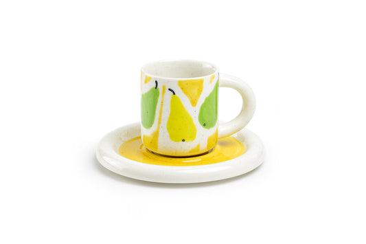 Pear Delight 4oz Demitasse Cup and Saucer