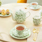 Greeny Garden Fine Porcelain 11-Piece Tea Set