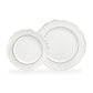 Rococo White Gold Fine Porcelain Dessert/Dinner Plate