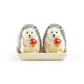 Gift Boxed Hedgehog Figurine Salt and Pepper Shaker Set