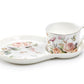 Magnolia Garden Fine Porcelain Tea Snack Set