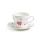 Rose Bud Fine Porcelain Mini Tea Cup and Saucer