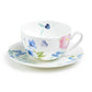 Indigo Garden Grace Bone China Cup and Saucer