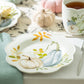 8.5" Assorted Fall Pumpkins Scallop Salad/Dessert Plate Set of 4