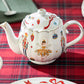 Nutcracker Wonderland Fine Porcelain Teapot