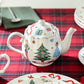 Nutcracker Wonderland Fine Porcelain Teapot