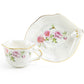 Songbird Rose Fine Porcelain Tea Cup and Saucer