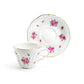 Rose Bud Fine Porcelain Mini Tea Cup and Saucer