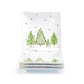 Grace Teaware Christmas Pine Trees Fine Porcelain 7" Square Plate set of 4