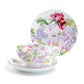 Stechcol Gracie Bone China Peony Bloom Bone China Cup and Saucer Set