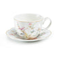 Magnolia Garden Fine Porcelain Tea Cup and Saucer