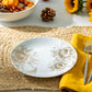 Grace Teaware Gold Sunflowers Fine Porcelain Dessert / Salad Plate