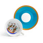 Gracie Bone China Royal Turquoise Voyage Bone China Tea Cup and Saucer