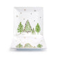 Grace Teaware Christmas Pine Trees Fine Porcelain 10" Square Plate set of 4