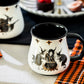 Halloween Witches Brew Mug with Flying Witch on the back