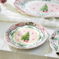 Christmas Tree Pink Dessert/Dinner Plate
