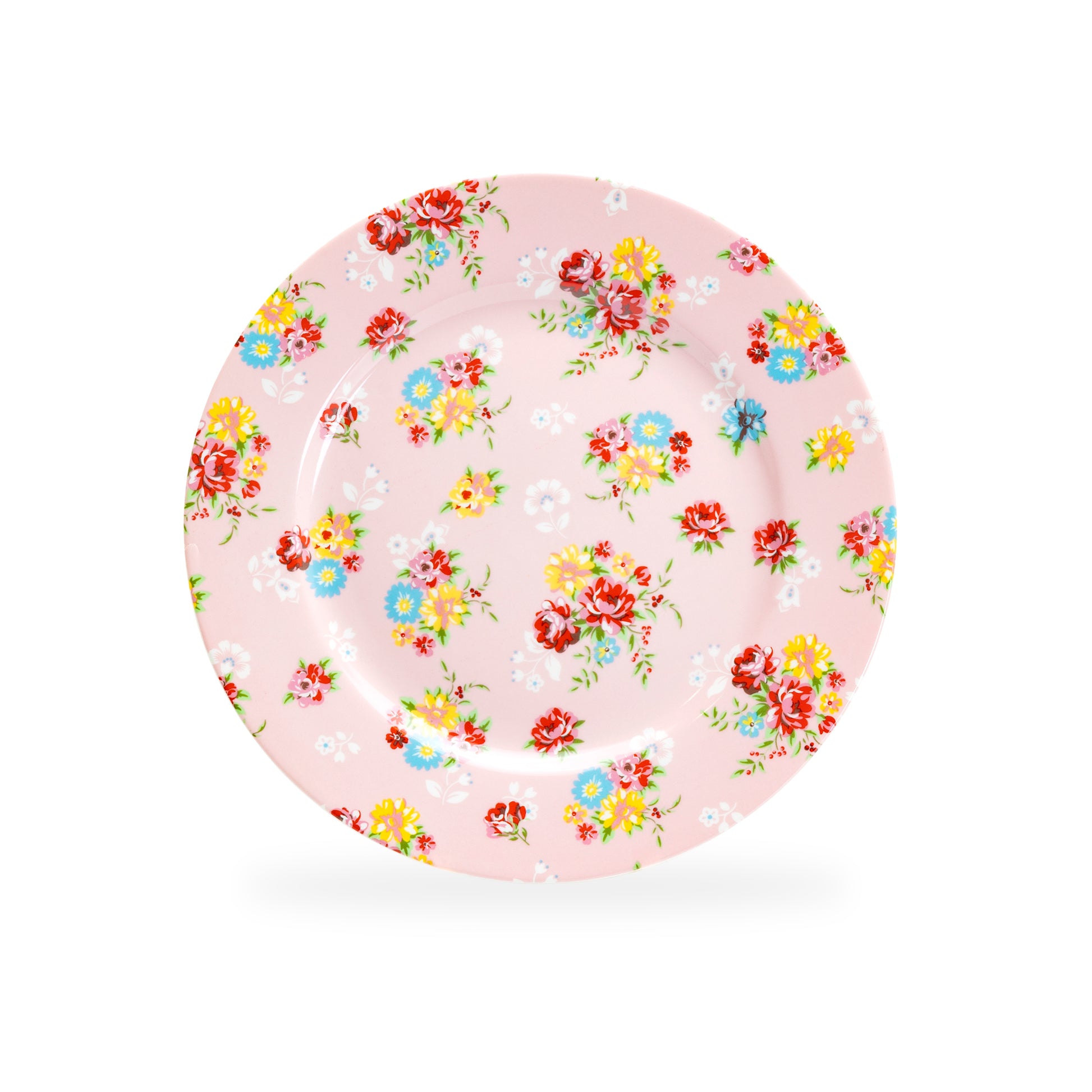 Grace Teaware 8" Pink Shabby Rose Fine Porcelain Dessert Plate set of 1
