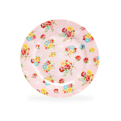Grace Teaware 8" Pink Shabby Rose Fine Porcelain Dessert Plate set of 1