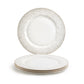 Gold Dots White Bone China Dessert/Dinner Plate