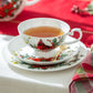 Cardinal Poinsettia Bone China Tea Set