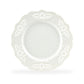 White Victorian Fine Porcelain Dessert/Dinner Plate