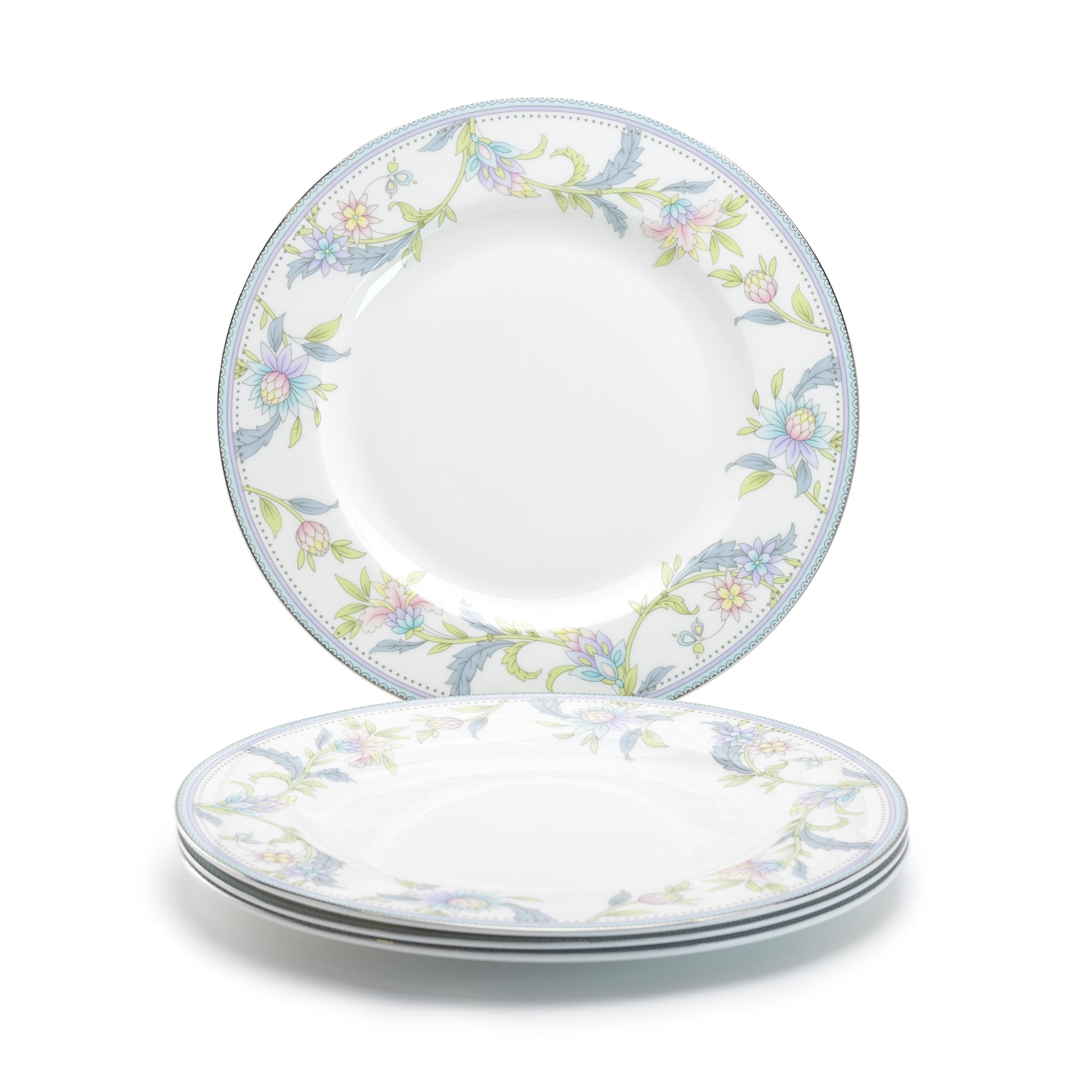 Gracie Bone China Lotus Garden Bone China Dinner Plate set