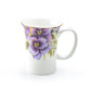 Purple Pansy Bone China Mug