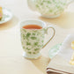 Greeny Garden Fine Porcelain Footed Mug