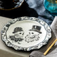 Halloween Victorian Skulls Dessert/Dinner Plate