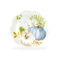 Potter's Studio 8.5" Assorted Fall Pumpkin Scallop Salad / Dessert Plate