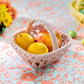 Hand Woven Easter Medium Basket - Pink