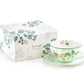 Apple Blossom Bone China Tea Cup and Saucer with Gift Box