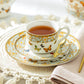 Butterflies with Blue Ornament Tea Cup and Saucer 