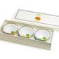Summer Savanna Leopard Fine Porcelain Tidbit Bowls Set of 3 with Gift Box