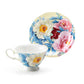 Empire Peony Blue Bone China Tea Cup and Saucer