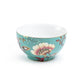 Peacock Lotus Garden Green Fine Porcelain Bowl