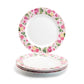 Pink Cottage Rose Chintz Fine Porcelain Dessert/Dinner Plate