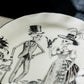 Halloween Victorian Skeletons Dessert/Dinner Plate